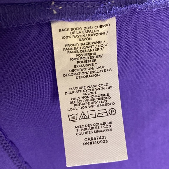 Loft lace trim mixed media sleeveless shell - Picture 7 of 7